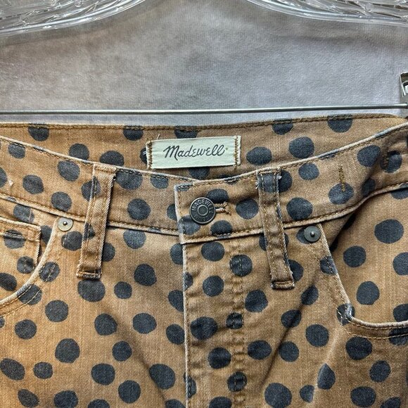 Madewell 10" High-Rise Skinny Leopard Jeans - Size 28 - Picture 8 of 10